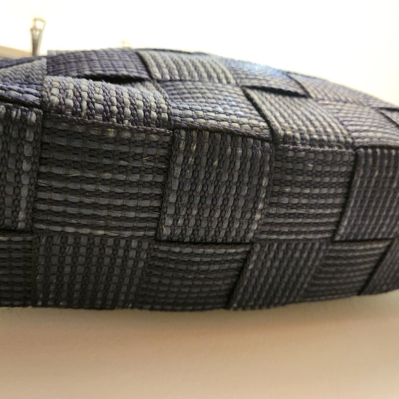 Navy Woven Tote Bag [16 Inch/4 Inch/10in] - Picture 7 of 12
